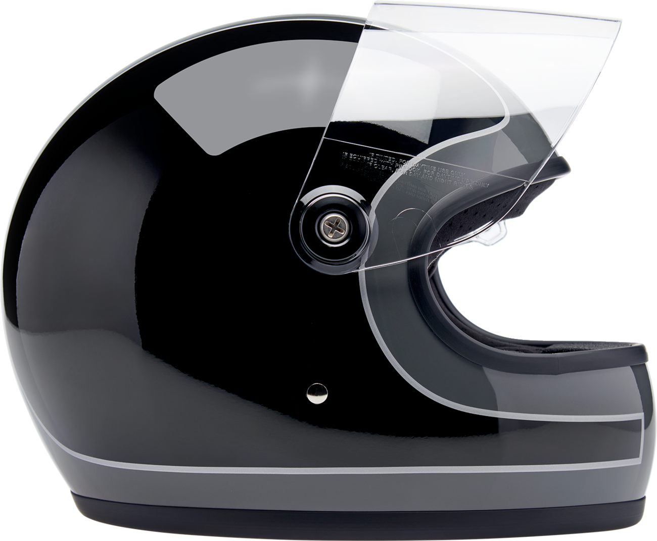 BILTWELL Gringo S Helmet - Tracker - Gloss Storm Gray/Black - Large 1003-562-504