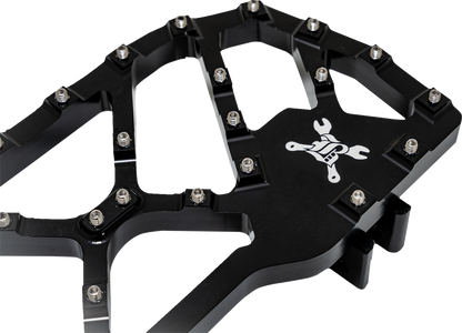BURLY BRAND MX-Evolution Floorboards - Driver - Black - FL '85-'26 B13-1053B