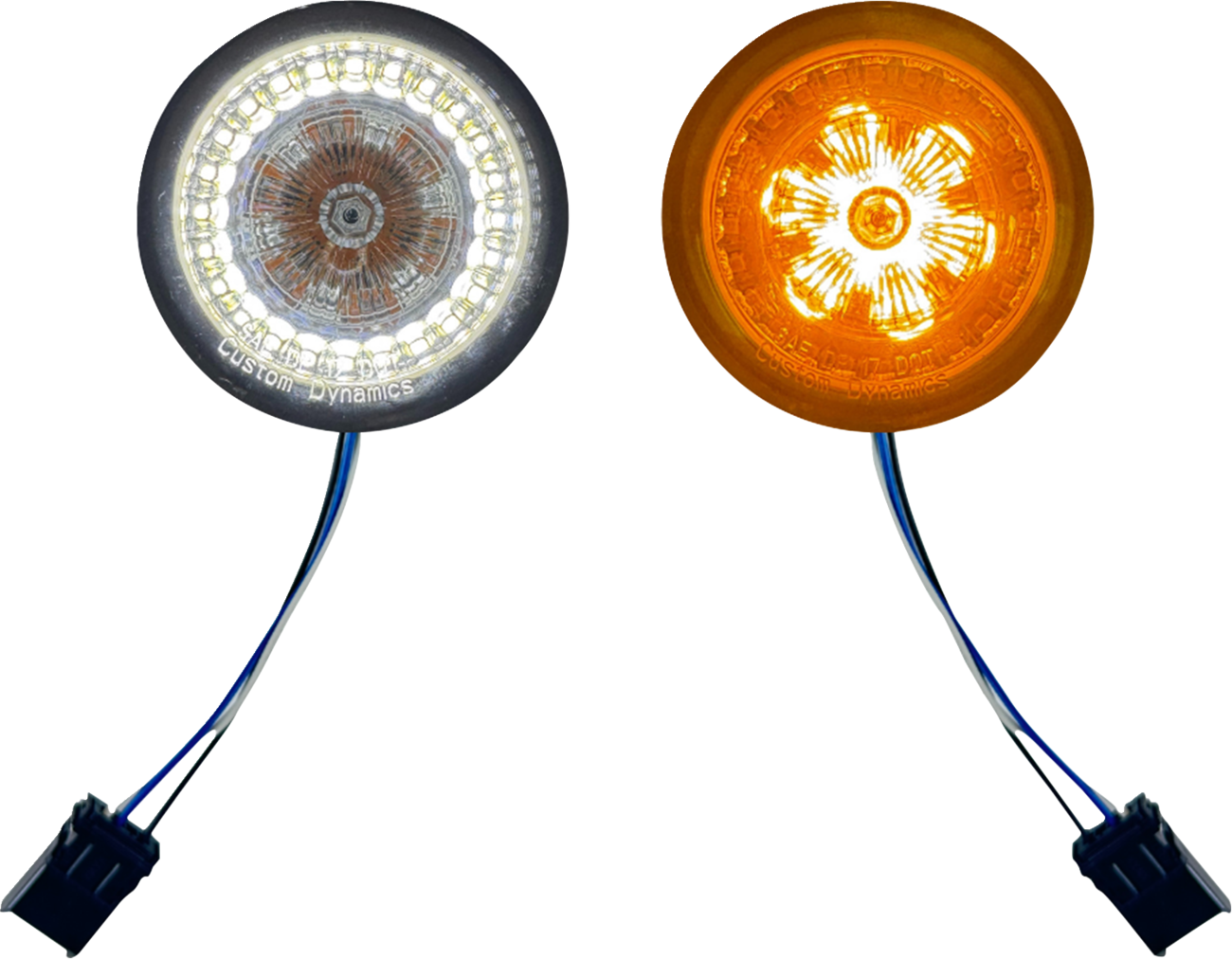 CUSTOM DYNAMICS ProBeam® Front Turn Signal Inserts - LED - Smoke Lens PB-AW-25JAE-S