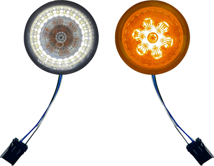 CUSTOM DYNAMICS ProBeam® Front Turn Signal Inserts - LED - Smoke Lens PB-AW-25JAE-S