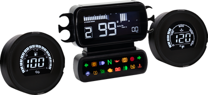 KOSO NORTH AMERICA Complete D2 Gauge Kit - LCD - HD Touring/Trike BA080050