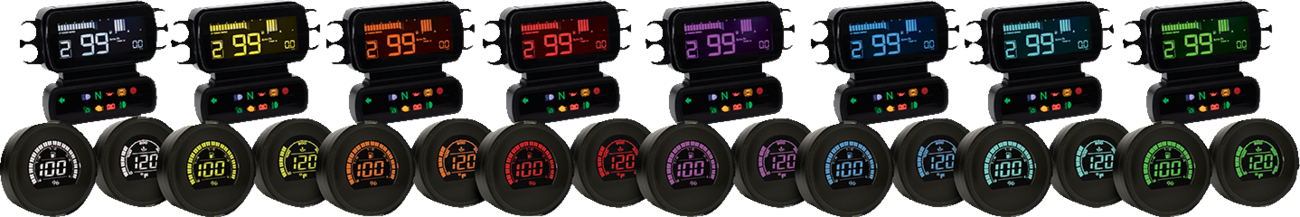 KOSO NORTH AMERICA Complete D2 Gauge Kit - LCD - HD Touring/Trike BA080050