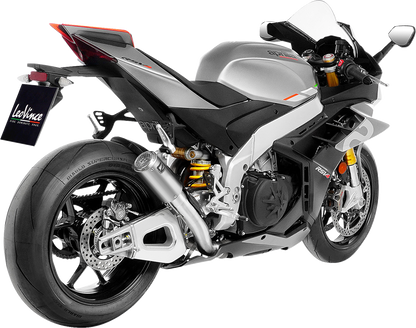 LEOVINCE LV Corsa S Slip-On Muffler - Titanium - Aprilia RSV4 Tuono V4 15401STU