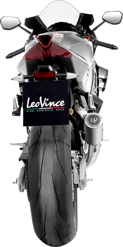 LEOVINCE LV Corsa S Slip-On Muffler - Titanium - Aprilia RSV4 Tuono V4 15401STU