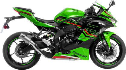 LEOVINCE LV Corsa S Slip-On Muffler - Titanium - Kawasaki ZX-4R/RR 15409STU
