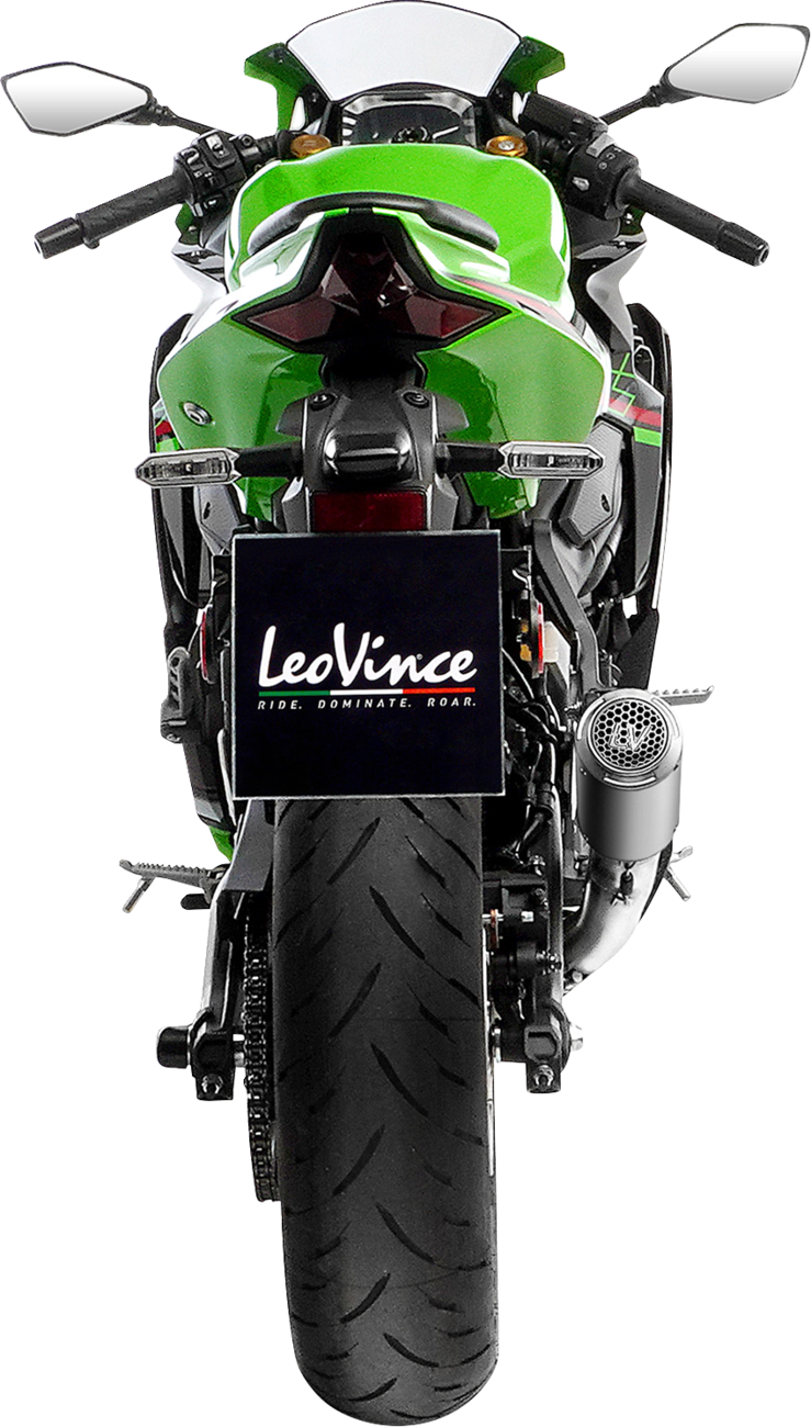 LEOVINCE LV Corsa S Slip-On Muffler - Titanium - Kawasaki ZX-4R/RR 15409STU