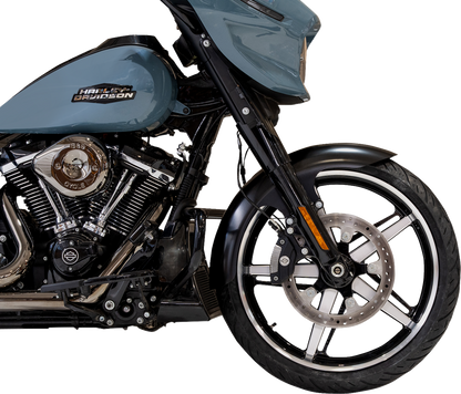 KLOCK WERKS Henry Front Fender - Black - 21" Wheel - HD Touring KWF-01-0321