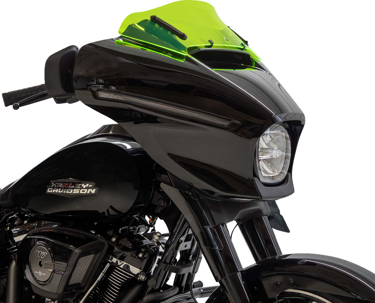 KLOCK WERKS Ice Flare® Windshield - 6-1/2" - Green Ice - FLHX KWW-01-0739