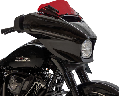 KLOCK WERKS Kolor Flare® Windshield - 6-1/2" - Red - '23-'25 FLHX KWW-01-0741