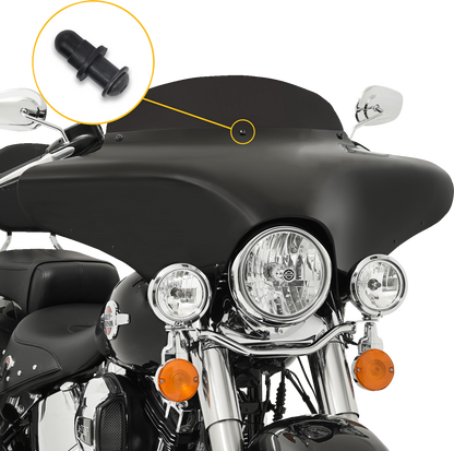 MEMPHIS SHADES Screw Set - Batwing - Black MSC1014