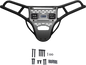 RAVEK Front Bumper/Skid Plate with White Lights - Black - Polaris - RZR 64-317BKL