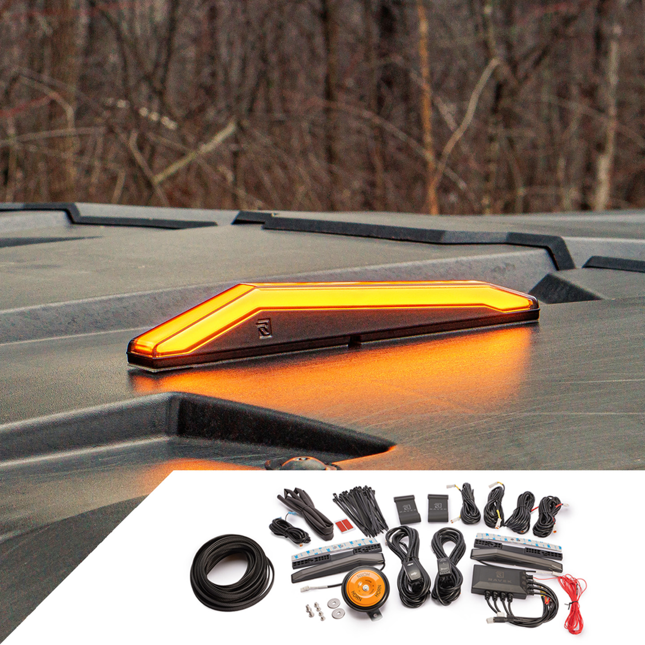 RAVEK Turn Signal Kit - Amber - White Running Light - Can-Am Maverick 65-306