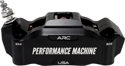 PERFORMANCE MACHINE (PM) Radial Mount Caliper - Front Left - Black Anodized 0052-2427-MB