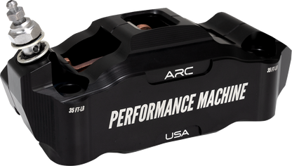 PERFORMANCE MACHINE (PM) Radial Mount Caliper - Front Left - Black Anodized 0052-2427-MB