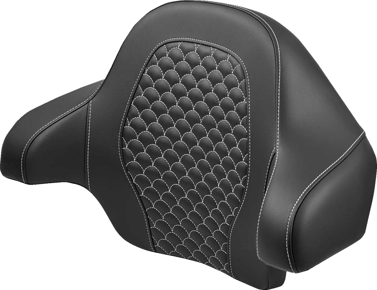 SADDLEMEN Tour Pak - Dragon Scale - White Stitch - FLH/FLT '14-'24 814-07-20906