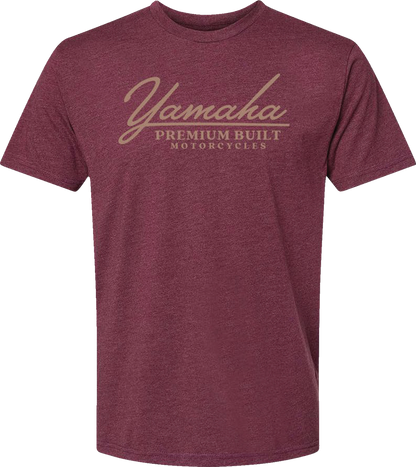 Yamaha Apparel Yamaha Racing Premium Built T-Shirt - Maroon Large (LEM25S-M39-L)