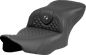 SADDLEMEN Roadsofa™ Seat - Dragon Scale Stitch - Dark Gray Stitch - w/o Backrest - FLTR/FLHX '23-'24 823-07-20802