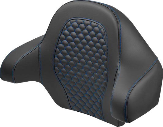 SADDLEMEN Tour Pak - Dragon Scale - Blue Stitch - FLH/FLT '14-'24 814-07-20901