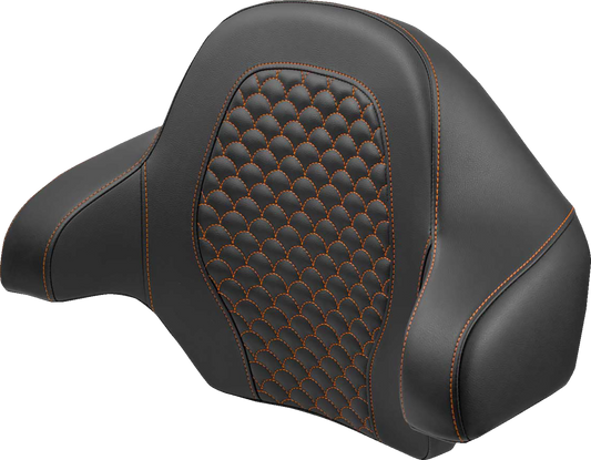 SADDLEMEN Tour Pak - Dragon Scale - Orange Stitch - FLH/FLT '14-'24 814-07-20903