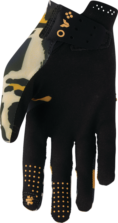THOR Women's Sportmode Cheetah Gloves - Tan/Black - Large 3331-0310