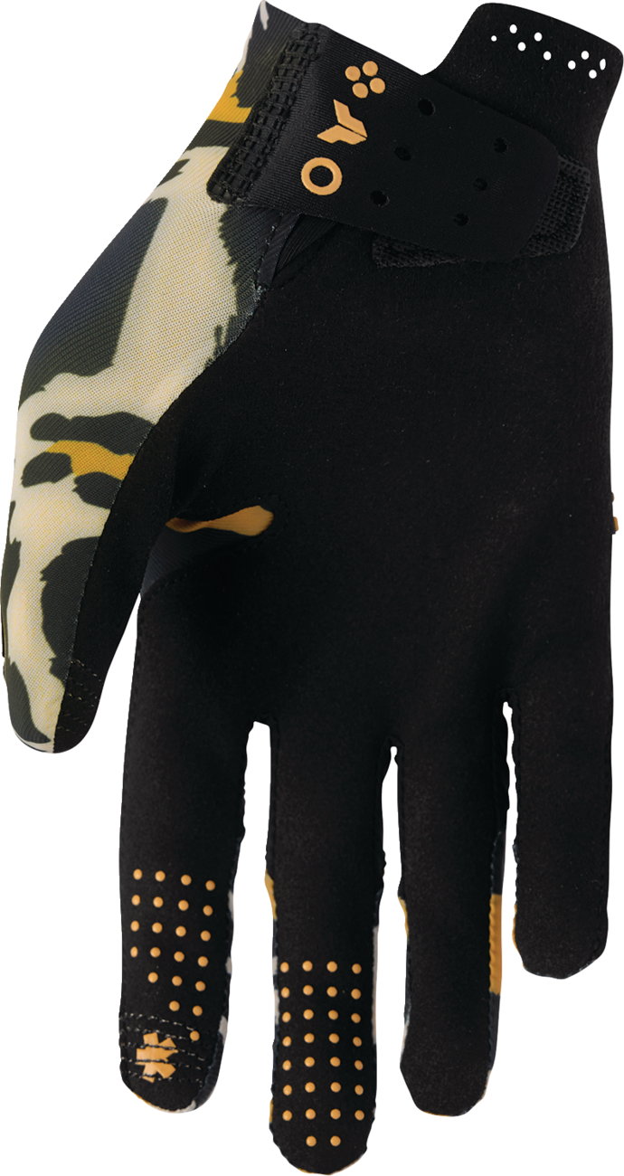 THOR Women's Sportmode Cheetah Gloves - Tan/Black - Medium 3331-0309