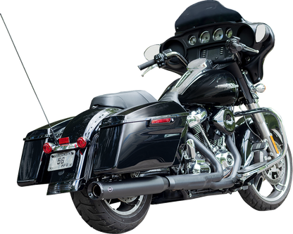 S&S CYCLE 2-into-1 Swindler Exhaust Conversion Kit - 4" - Black - M8 Touring 550-1139