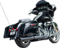 S&S CYCLE 2-into-1 Swindler Exhaust Conversion Kit - 4" - Black - M8 Touring 550-1139