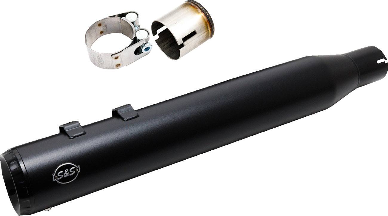 S&S CYCLE 2-into-1 Swindler Exhaust Conversion Kit - 4" - Black - M8 Touring 550-1139