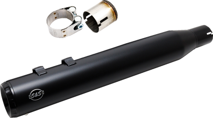 S&S CYCLE 2-into-1 Swindler Exhaust Conversion Kit - 4" - Black - M8 Touring 550-1139