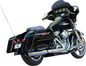 S&S CYCLE 2-into-1 Swindler Exhaust Conversion Kit - 4" - Chrome - M8 Touring 550-1140