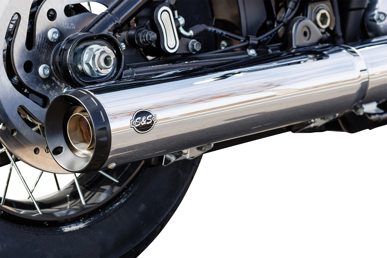 S&S CYCLE Grand National Slip-On Muffler - 50 State - 4" Chrome - M8 Softail 550-1160