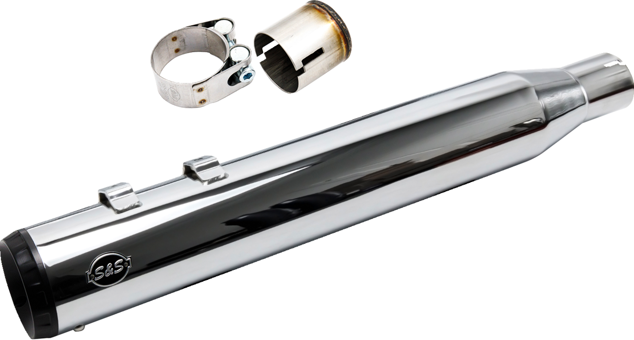 S&S CYCLE 2-into-1 Swindler Exhaust Conversion Kit - 4" - Chrome - M8 Touring 550-1140