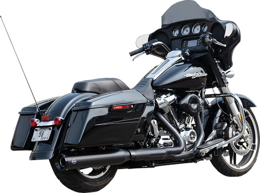 S&S CYCLE 2-into-1 Swindler Exhaust Conversion Kit - 4-1/2" - Black - M8 Touring 550-1141