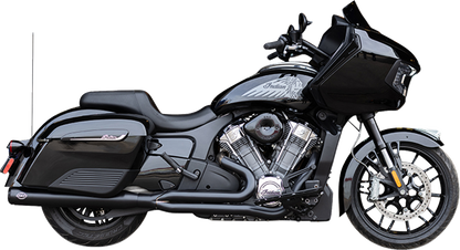 S&S CYCLE 2-into-1 Qualifier Exhaust System - Guardian Black - Race Only - Indian with PowerPlus 550-1131