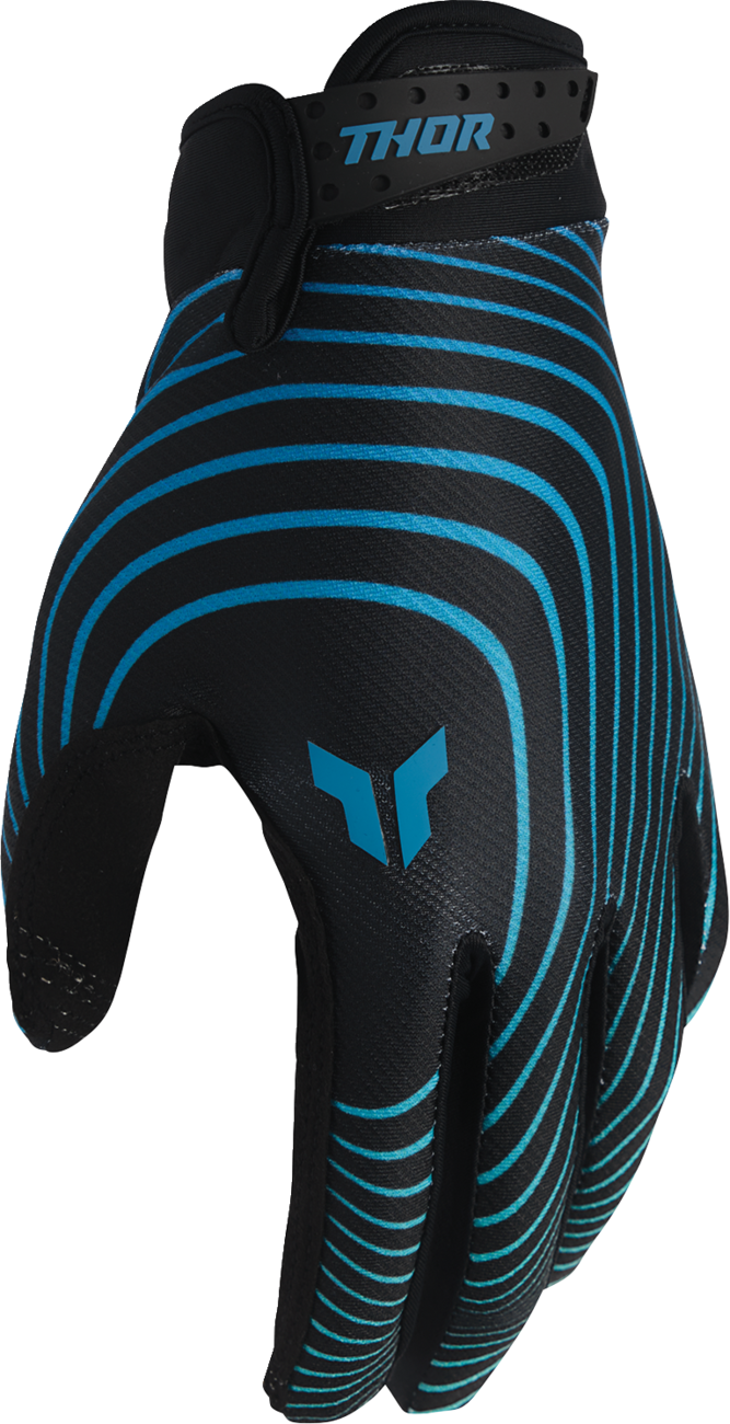 THOR Launchmode Identity Gloves - Teal/Black - Small 3330-8529