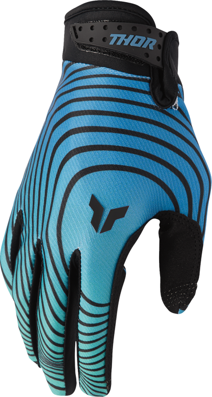 THOR Launchmode Identity Gloves - Teal/Black - Large 3330-8531