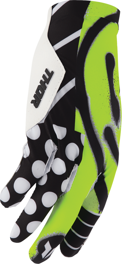 THOR Sportmode Anarchy Gloves - Black/White - Large 3330-8552