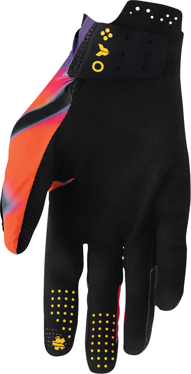 THOR Sportmode Inferno Gloves - Orange/Purple - Medium 3330-8557