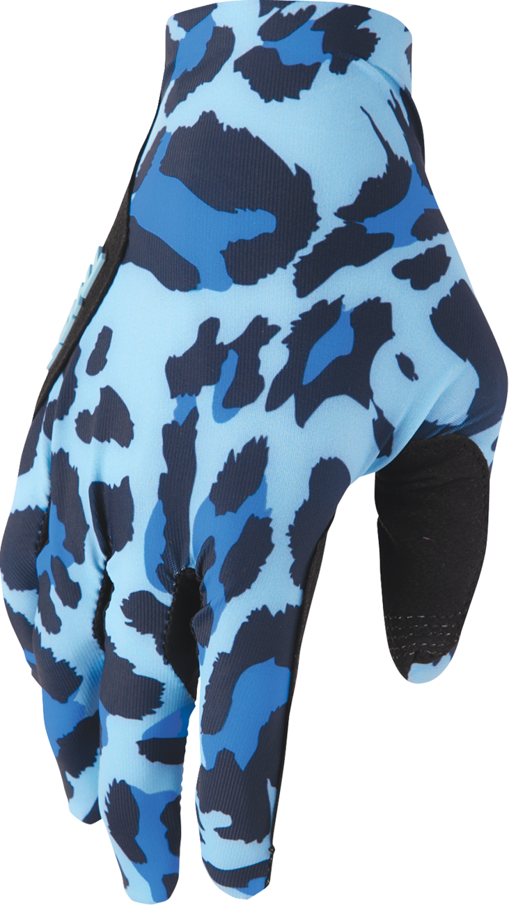THOR Sportmode Cheetah Gloves - Midnight/Blue - XS 3330-8579
