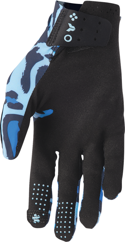 THOR Sportmode Cheetah Gloves - Midnight/Blue - Medium 3330-8581