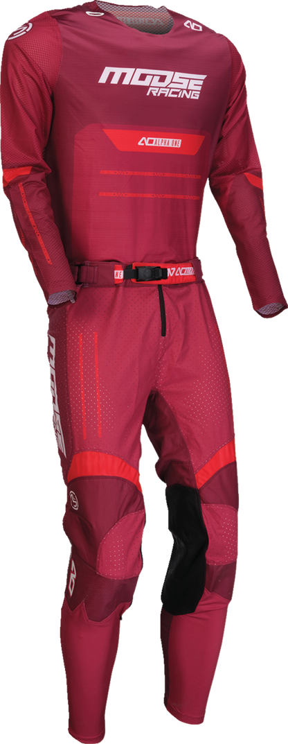MOOSE OFFROAD Alpha One Jersey - Burgundy/White - XL 2910-8314
