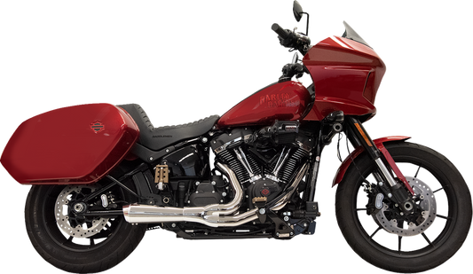 BASSANI XHAUST 2-into-1 Ripper Exhaust System with Megaphone Muffler - Short - Chrome - M8 Softail 1S79