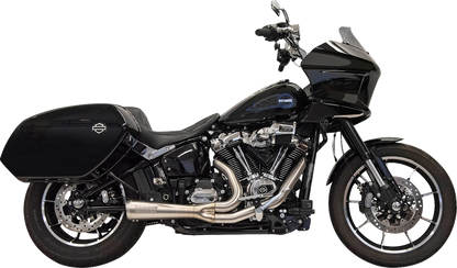BASSANI XHAUST 2-into-1 Ripper Exhaust System with Megaphone Muffler - Short - Stainless - M8 Softail 1S79SS