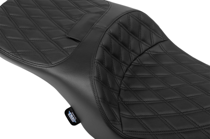 DRAG SPECIALTIES SEATS Freedom Seat - Black - Vinyl - Black Double Diamond Stitch - FLT/FLH '23-'25 4711B