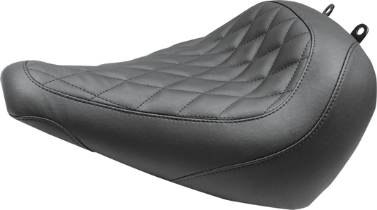 MUSTANG Wide Tripper™ Solo Seat - no Backrest - Diamond - Black Stitch - FXBR '23-'25 85033