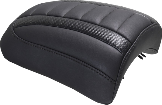 MUSTANG Padded Passenger Seat Cowl - Deluxe - Black Stitch - FLT/FLH '23-'25 88610