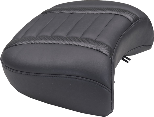 MUSTANG Deluxe Passenger Seat - Wide - Black Stitch - FLT/FLH '23-'25 88420