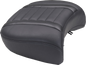 MUSTANG Deluxe Passenger Seat - Wide - Black Stitch - FLT/FLH '23-'25 88420