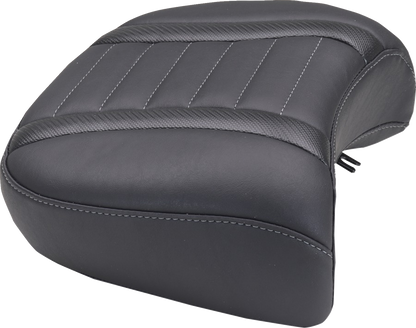 MUSTANG Deluxe Passenger Seat - Wide - Gunmetal Stitch - FLT/FLH '23-'25 88420GM