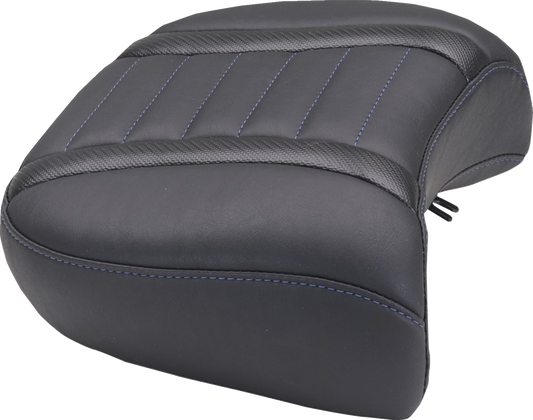 MUSTANG Deluxe Passenger Seat - Wide - Sky Blue Stitch - FLT/FLH '23-'25 88420SB